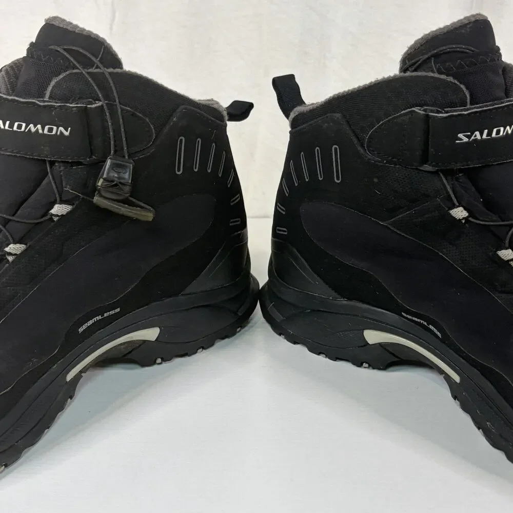 Salomon Deemax 3 Mens 11.5 Soft Shell Dry Thinsulate Trail Hiking Boots Black